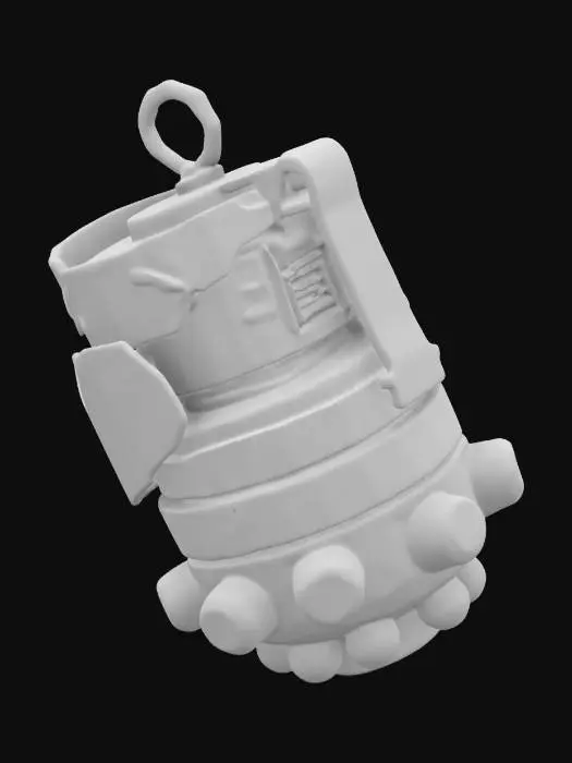 3D model for Cyber Dino Arcane Keychain