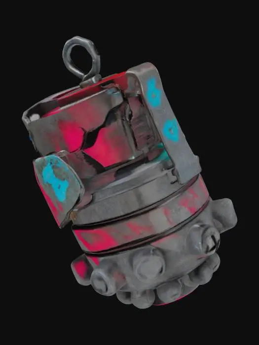 3D model for Cyber Dino Arcane Keychain