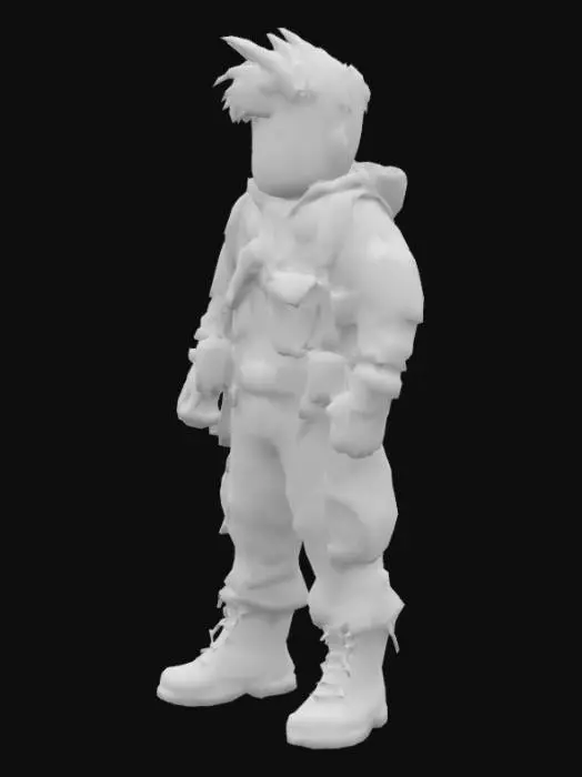 3D model for Make me a roblox character look like survivalist 