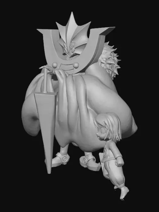 3D model for Golden Guardian and Child