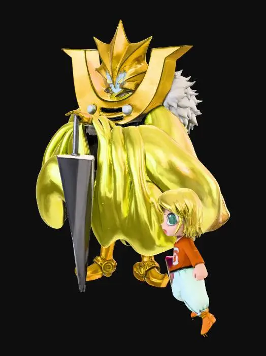 3D model for Golden Guardian and Child