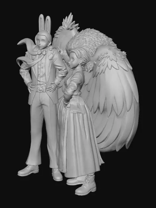 3D model for Manga Cover Art