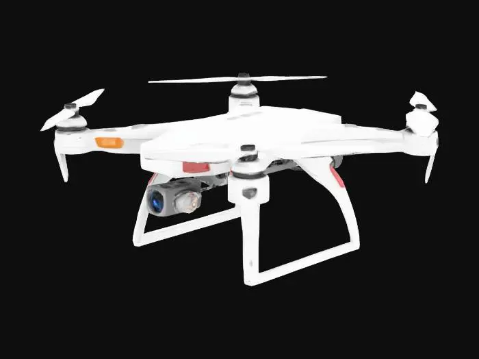 3D model for a white Quadcopter