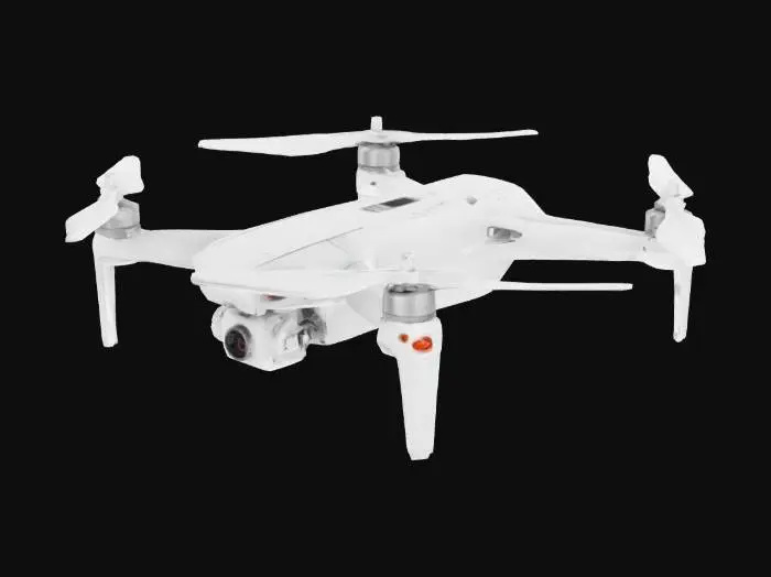 3D model for a white Quadcopter