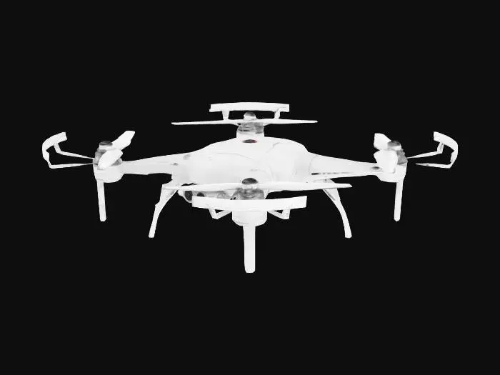 3D model for a white Quadcopter