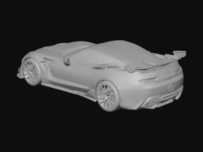 3D model for corvette zo6, yellow