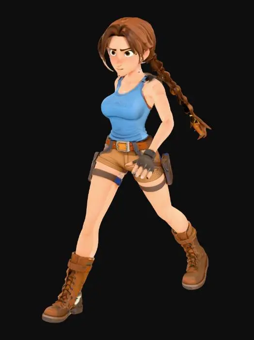 3D model for Adventurer's Stance