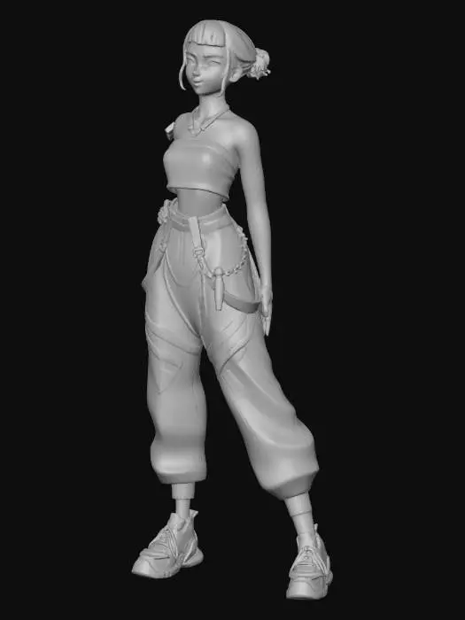 3D model for Zoey v2
