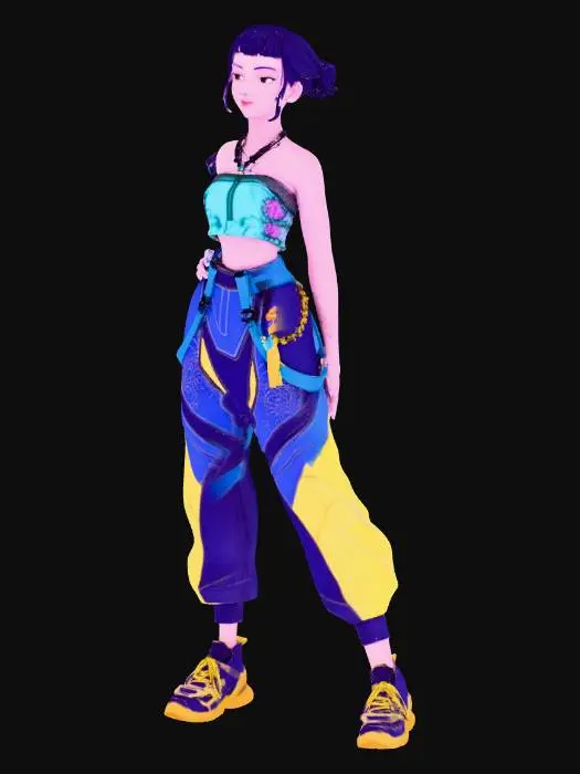 3D model for Zoey v2