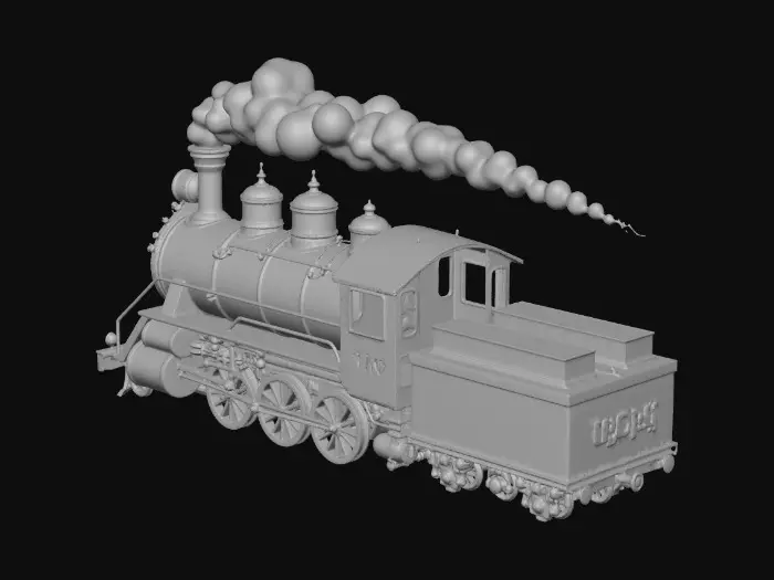3D model for Steam Loco Under the Moon
