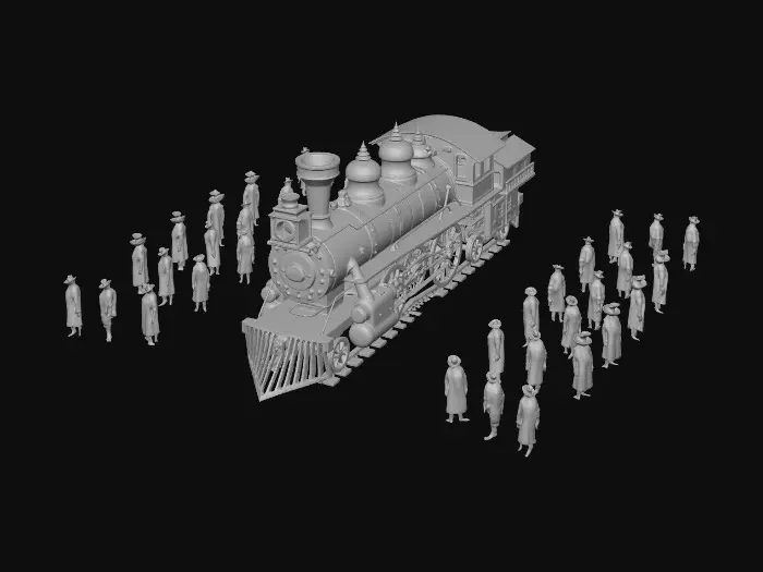 3D model for Ghost Train Arrival