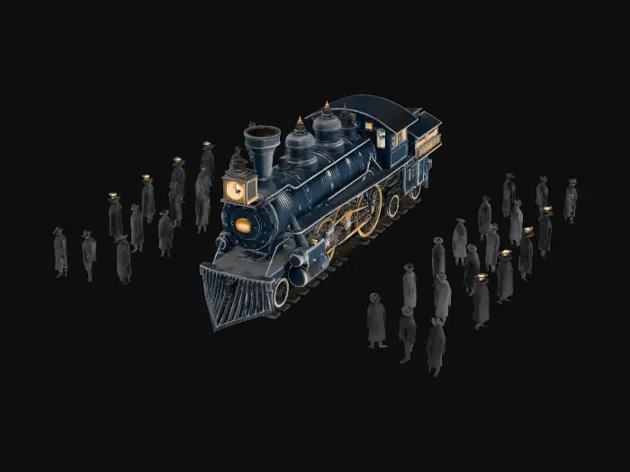 3D model for Ghost Train Arrival