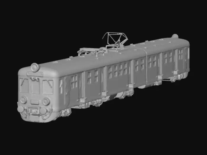 3D model for Train at Station