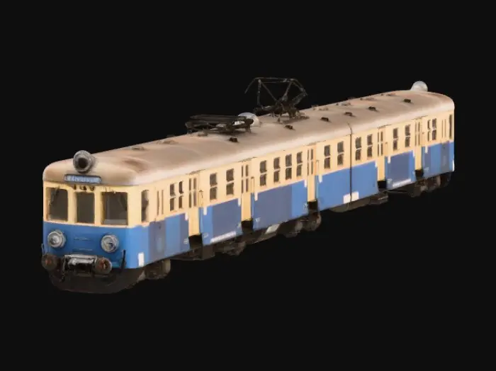 3D model for Train at Station