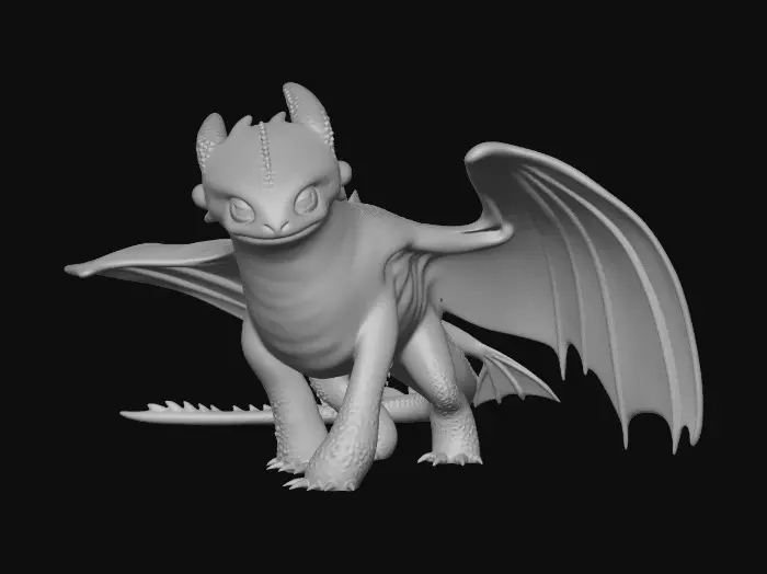 3D model for Midnight Dragon