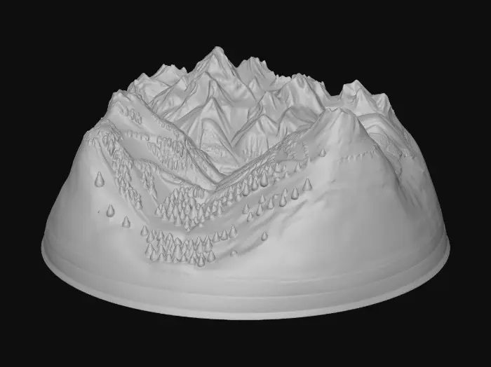 3D model for Verdant Peaks Panorama