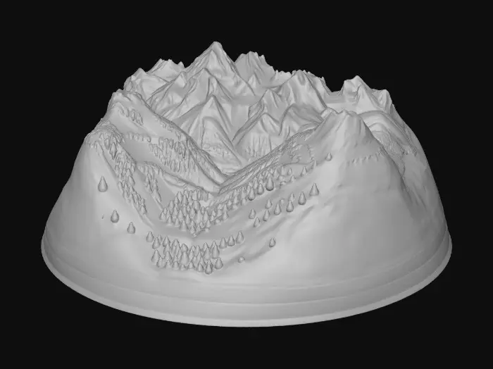 3D model for Verdant Peaks Panorama