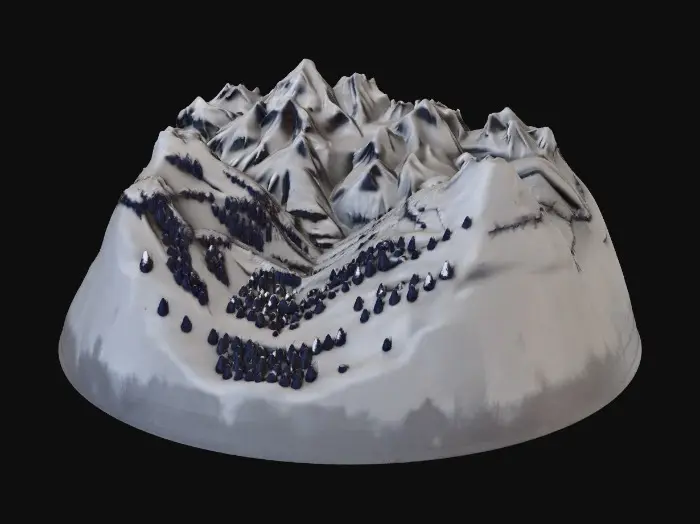 3D model for Verdant Peaks Panorama
