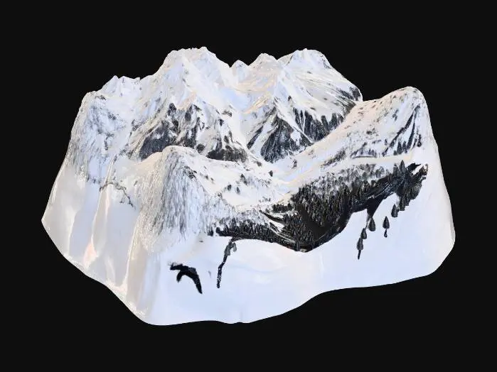 3D model for Emerald Peaks
