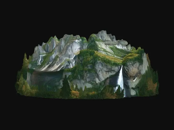3D model for Autumn Cascade