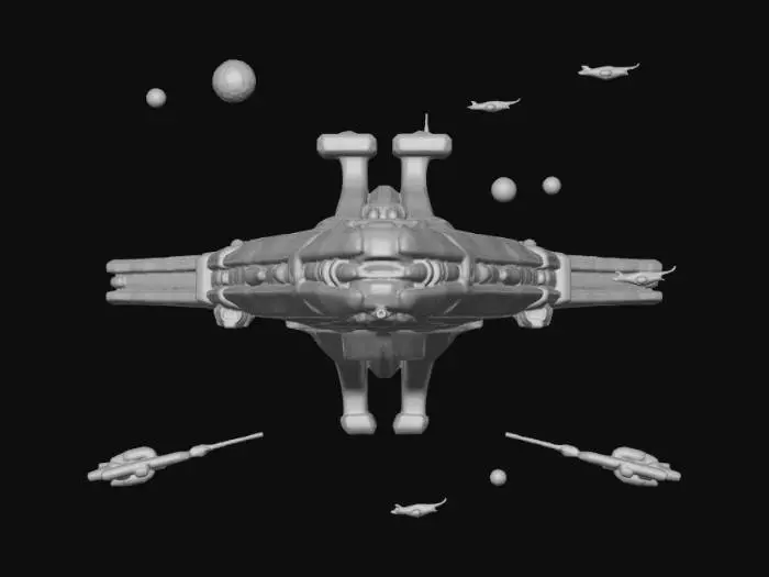 3D model for Orbital Armada Over Earth