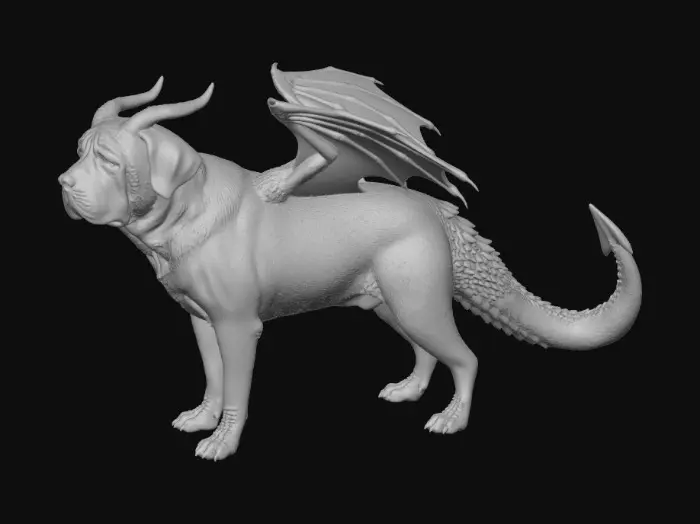 3D model for Rufus, the goodest boy