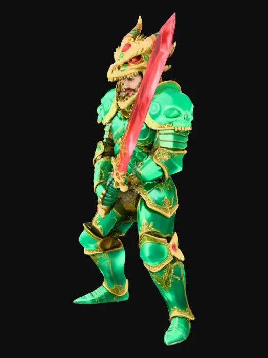 3D model for Emerald Dragon Knight
