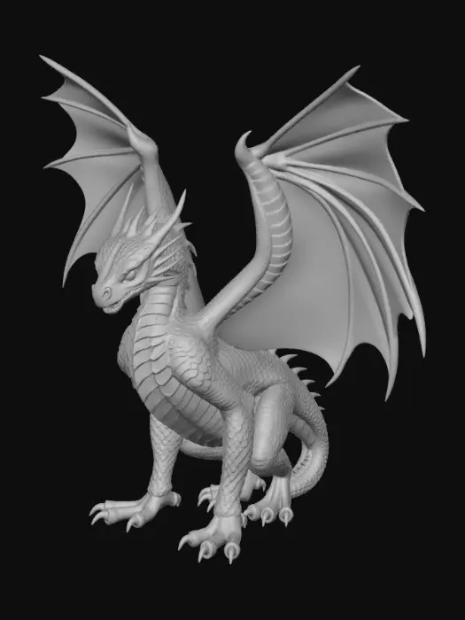 3D model for Ancient copper dragon