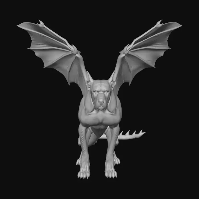 3D model for I need a cross between an English mastiff and a dragon