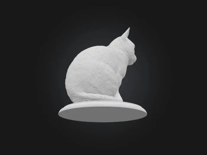 3D model for Cat Figurine Illusion
