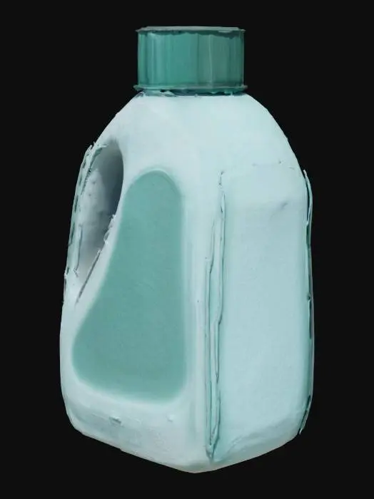 3D model for Detergent Bottle Illustration HDPE