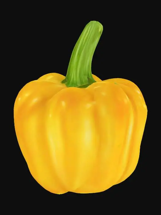 3D model for Golden Pepper Illustration