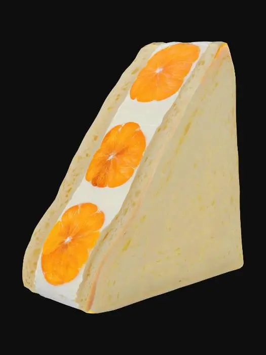 3D model for Orange Delight Sandwich
