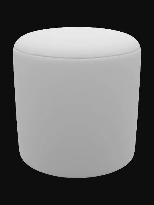 3D model for Beige Velvet Ottoman