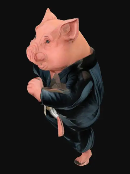 3D model for Karate Pig