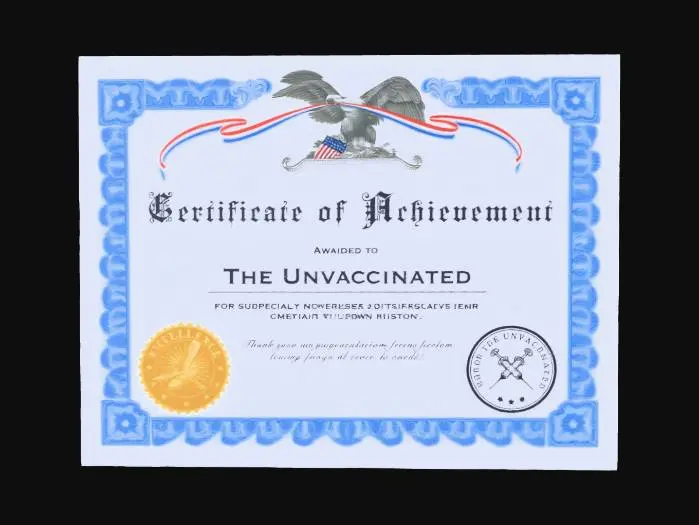 3D model for Certificate of Achievement