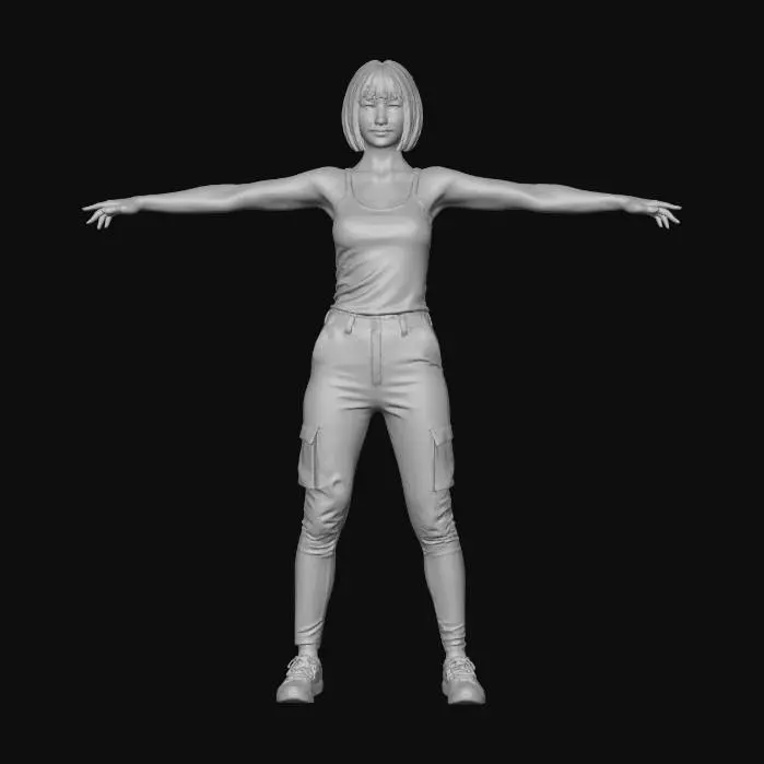 3D model for Female Survivalist "OhSagi"