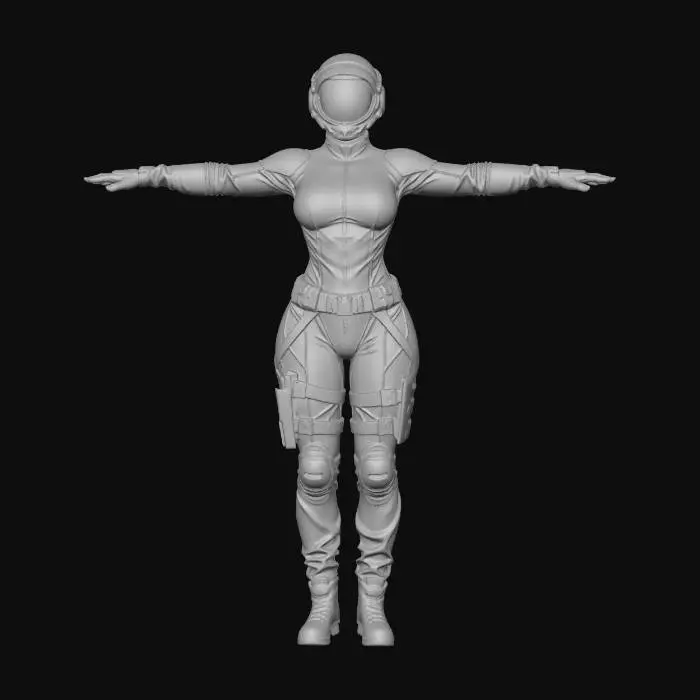 3D model for Female Astronaut