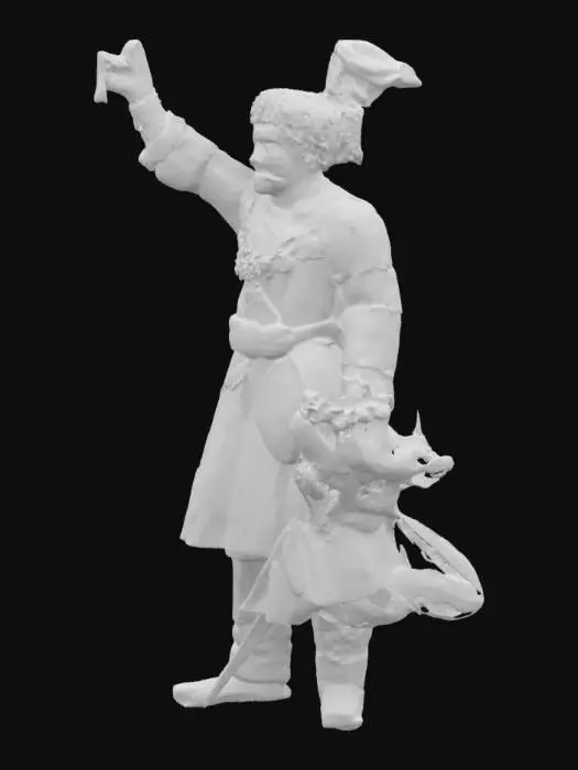 3D model for king prithvi narayan shah 