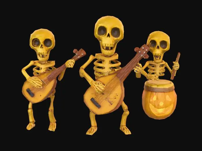 3D model for Skeleton Band Jam Session