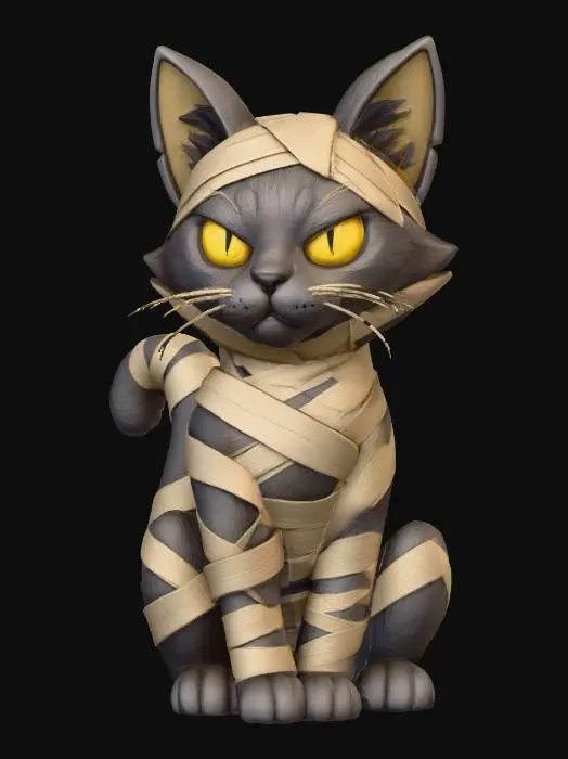 3D model for Mummified Cat
