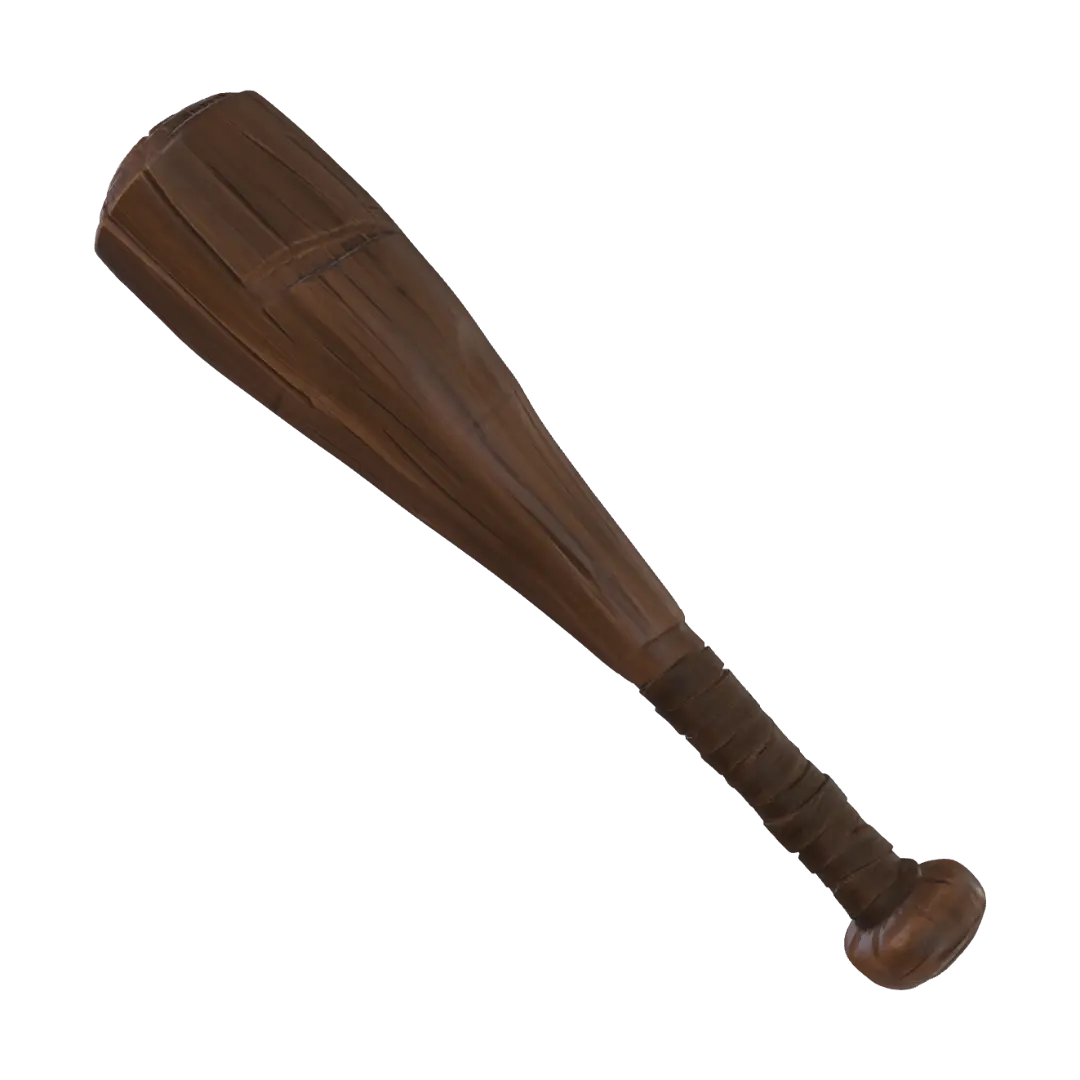 โมเดล 3D ของ Cracked Baseball Bat - Stick สร้างโดย AI