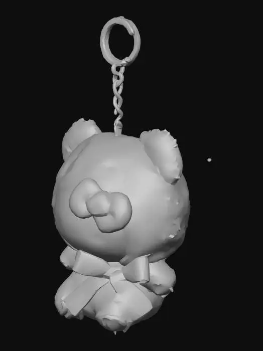 3D model for Pink Kitty Keychain