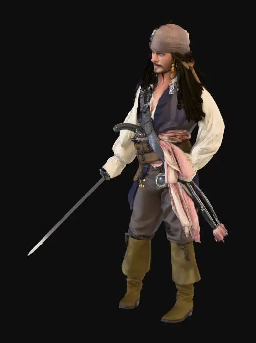 3D model for Pirate Icon