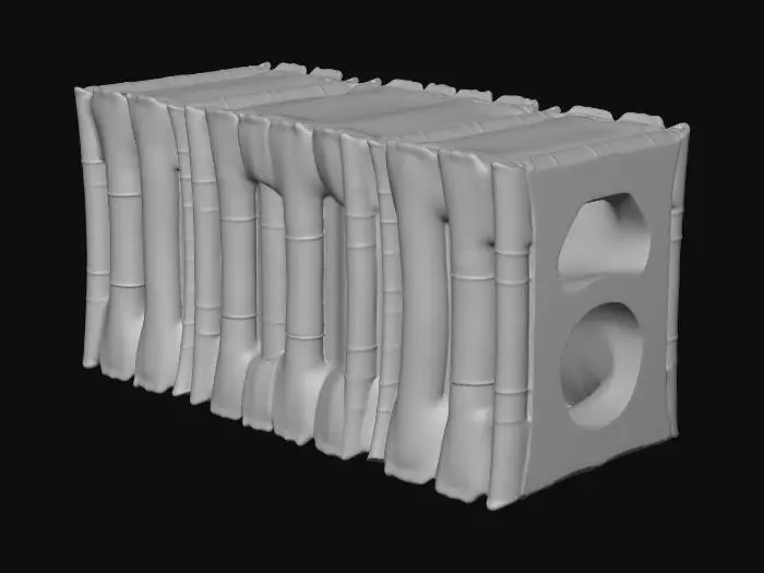 3D model for bamboo forest