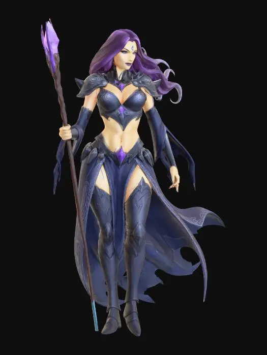 3D model for Dark Sorceress