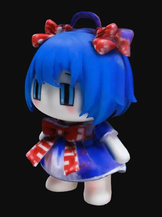3D model for touhou cirno fumo