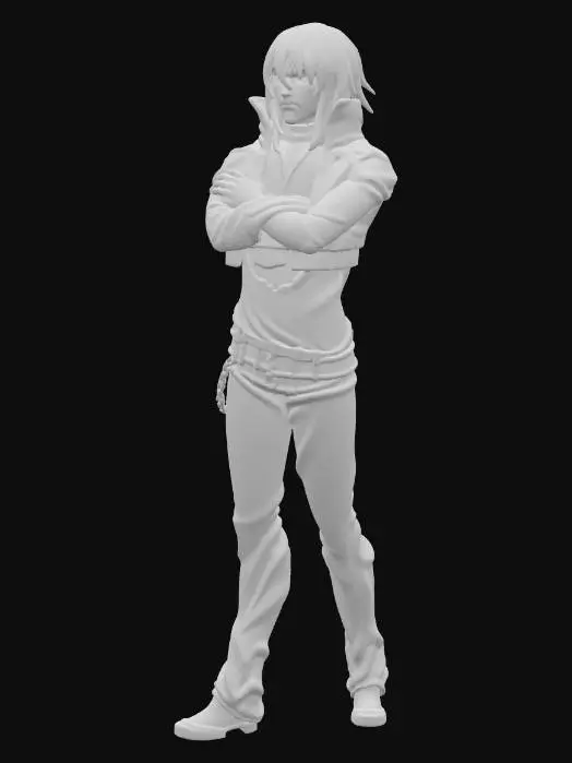 3D model for Mysterious Redhead Character
