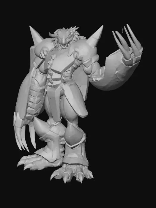 3D model for Armored Beastmon