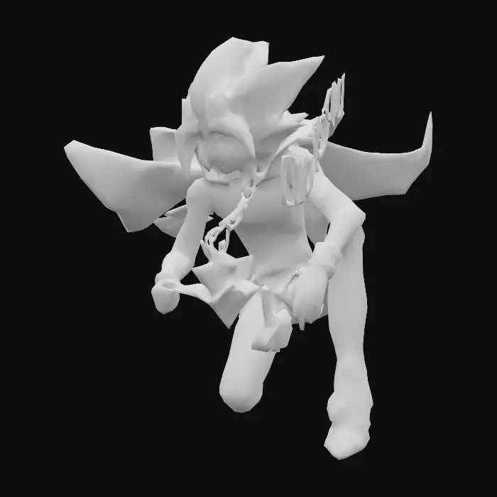 3D model for Yami-Yugi (Duelist Pose)